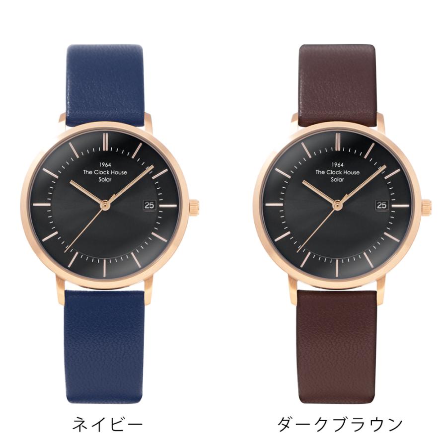 ザ・クロックハウス カスタマイズウォッチ ノルディックカジュアル LCA1004-BK1 レディース 腕時計 ソーラー 革ベルト ブラック | THE CLOCK HOUSE | 08