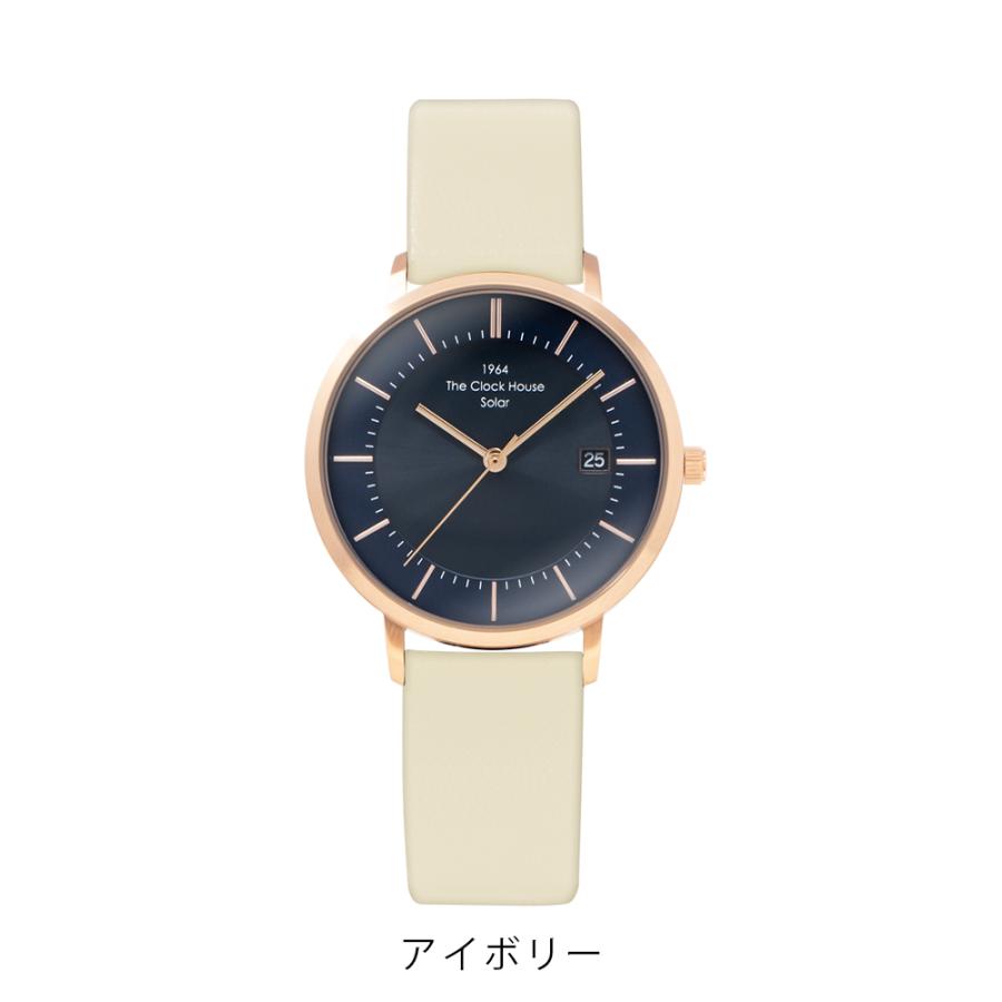 ザ・クロックハウス カスタマイズウォッチ ノルディックカジュアル LCA1004-NV1 レディース 腕時計 ソーラー 革ベルト ネイビー | THE CLOCK HOUSE | 10