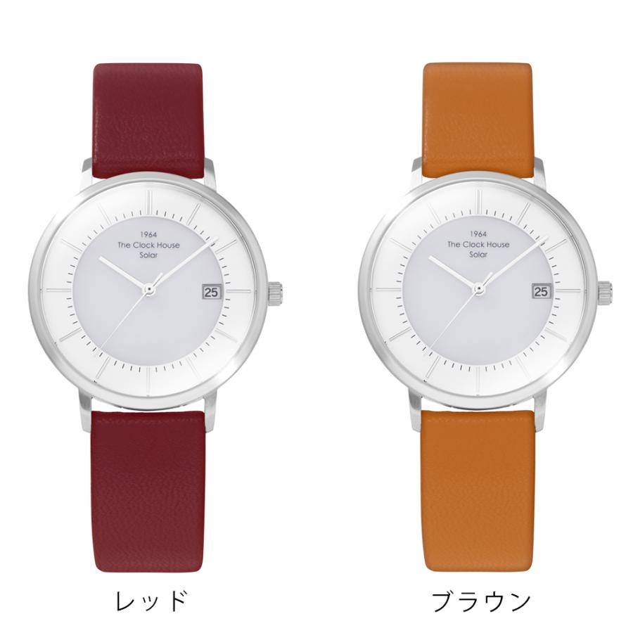 ザ・クロックハウス カスタマイズウォッチ ノルディックカジュアル LCA1004-WH1 レディース 腕時計 ソーラー 革ベルト ホワイト | THE CLOCK HOUSE | 06