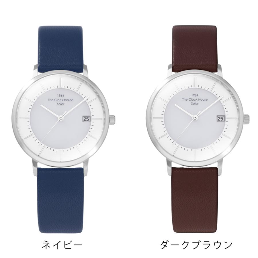 ザ・クロックハウス カスタマイズウォッチ ノルディックカジュアル LCA1004-WH1 レディース 腕時計 ソーラー 革ベルト ホワイト | THE CLOCK HOUSE | 08