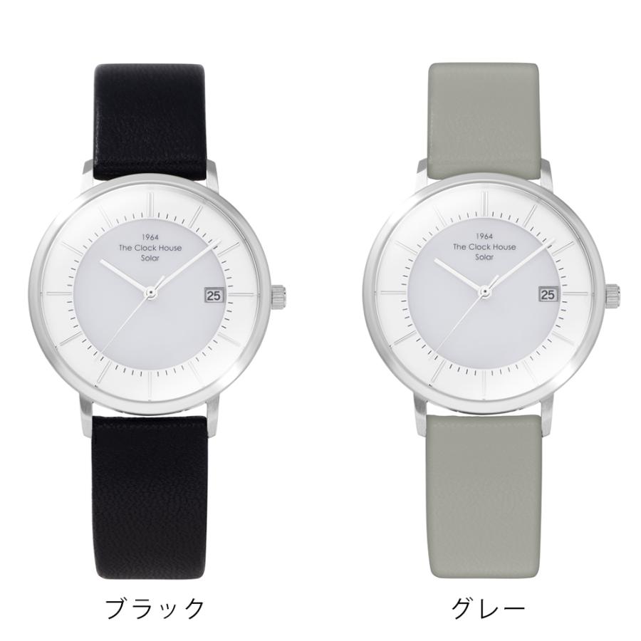 ザ・クロックハウス カスタマイズウォッチ ノルディックカジュアル LCA1004-WH1 レディース 腕時計 ソーラー 革ベルト ホワイト | THE CLOCK HOUSE | 09