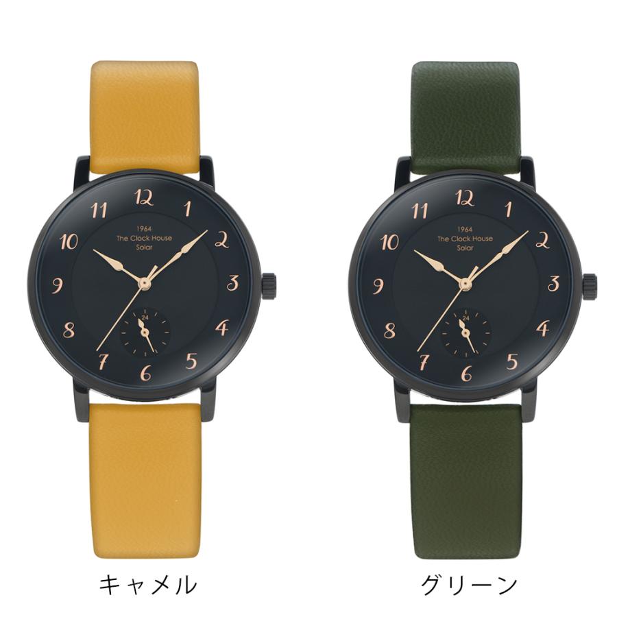 ザ・クロックハウス カスタマイズウォッチ フレンチカジュアル LCA1005-BK2 レディース 腕時計 ソーラー 革ベルト ブラック 24時間計 |  | 08