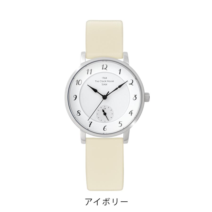ザ・クロックハウス カスタマイズウォッチ フレンチカジュアル LCA1005-WH1 レディース 腕時計 ソーラー 革ベルト ホワイト 24時間計 | THE CLOCK HOUSE | 11