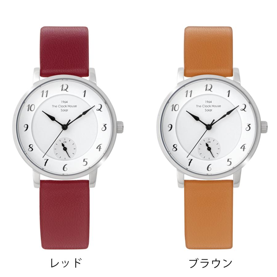 ザ・クロックハウス カスタマイズウォッチ フレンチカジュアル LCA1005-WH1 レディース 腕時計 ソーラー 革ベルト ホワイト 24時間計 | THE CLOCK HOUSE | 07