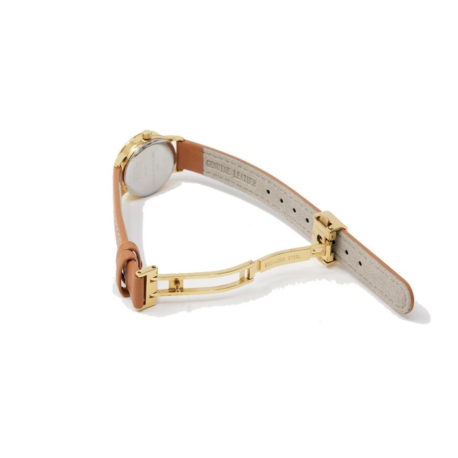 ザ・クロックハウス ナチュラルカジュアル LNC1001-WH3B レディース 腕時計 ソーラー 革ベルト ブラウン ホワイト 雑誌掲載 | THE CLOCK HOUSE | 04