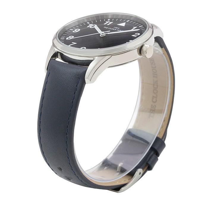 腕時計 メンズ 人気 ブランド 安い おしゃれ シンプル ビジネス カジュアル 20代 30代 40代 50代 クオーツ アナログ 防水 革ベルト ネイビー MBC5004-NV1B | THE CLOCK HOUSE | 02