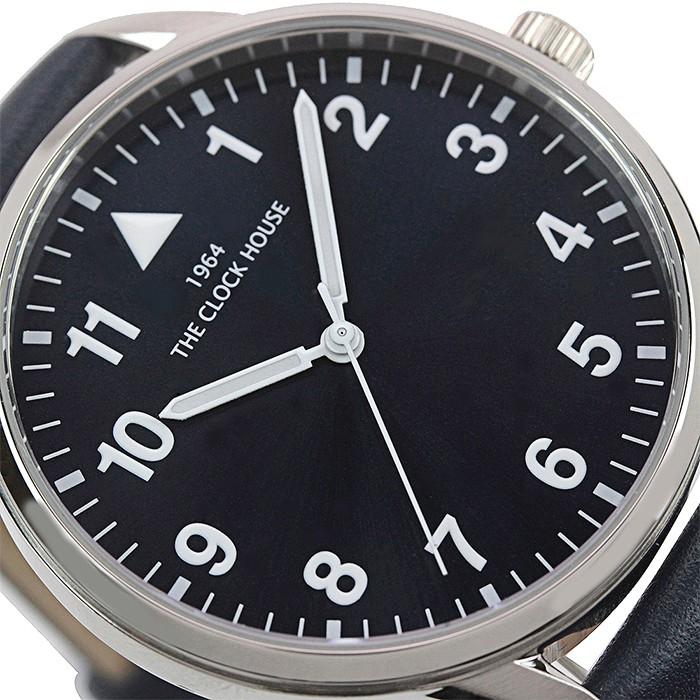 腕時計 メンズ 人気 ブランド 安い おしゃれ シンプル ビジネス カジュアル 20代 30代 40代 50代 クオーツ アナログ 防水 革ベルト ネイビー MBC5004-NV1B | THE CLOCK HOUSE | 06