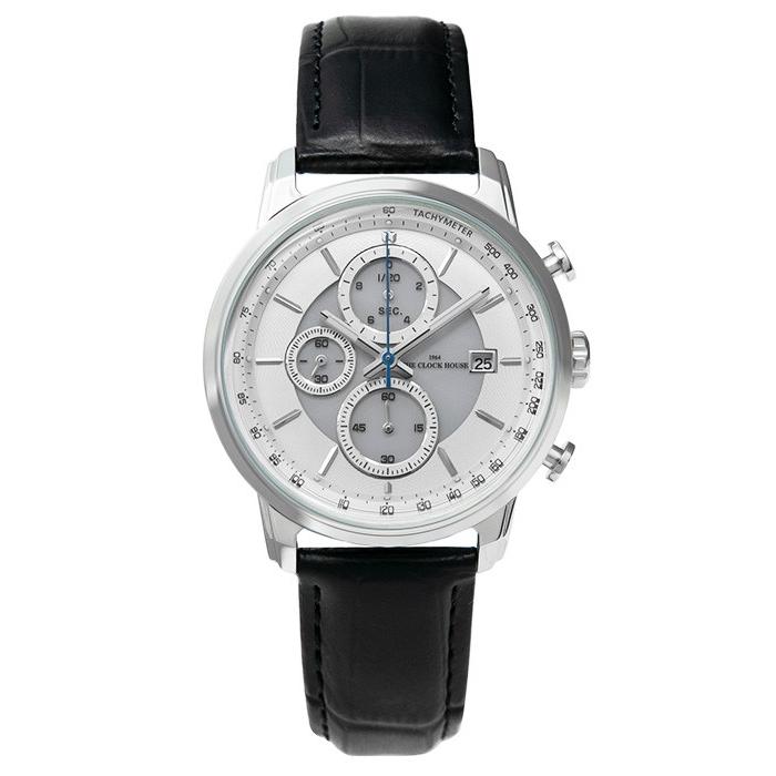 ザ クロックハウス Mbf1005 Wh1b ビジネスフォーマル メンズ 腕時計 ソーラー 黒革ベルト ホワイト クロノグラフ 雑誌掲載 ザ クロックハウスpaypayモール店 通販 Paypayモール