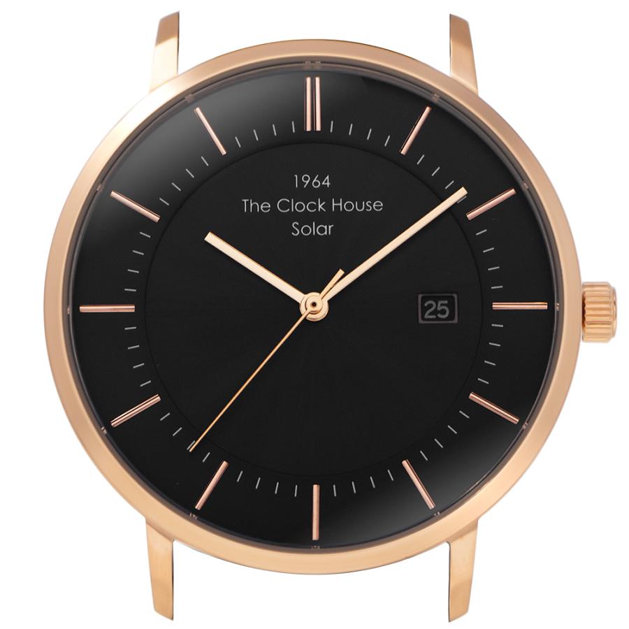 ザ・クロックハウス カスタマイズウォッチ ノルディックカジュアル MCA1004-BK1 メンズ 腕時計 ソーラー 革ベルト ブラック | THE CLOCK HOUSE | 01