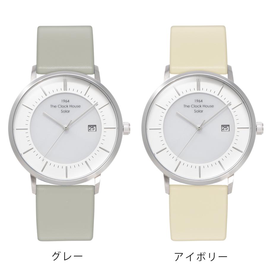 ザ・クロックハウス カスタマイズウォッチ ノルディックカジュアル MCA1004-WH1 メンズ 腕時計 ソーラー 革ベルト ホワイト | THE CLOCK HOUSE | 09