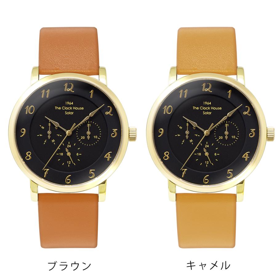 ザ・クロックハウス カスタマイズウォッチ フレンチカジュアル MCA1005-BK1 メンズ 腕時計 ソーラー 革ベルト ブラック マルチカレンダー | THE CLOCK HOUSE | 07