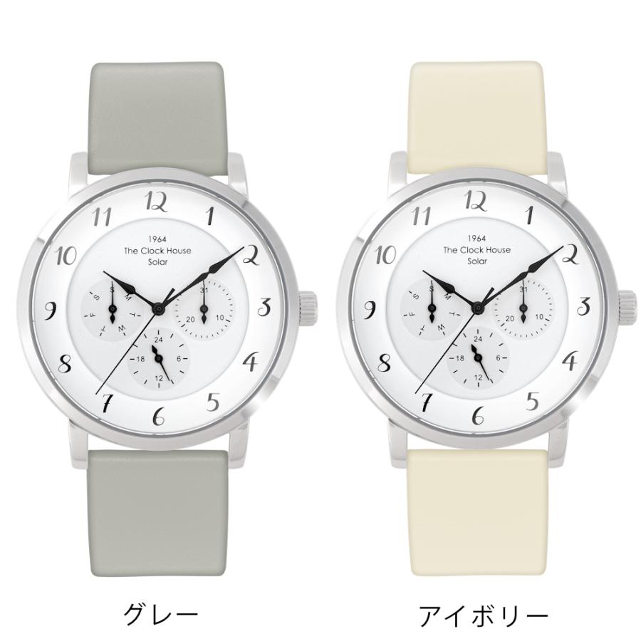 ザ・クロックハウス カスタマイズウォッチ フレンチカジュアル MCA1005-WH1 メンズ 腕時計 ソーラー 革ベルト ホワイト マルチカレンダー | THE CLOCK HOUSE | 10