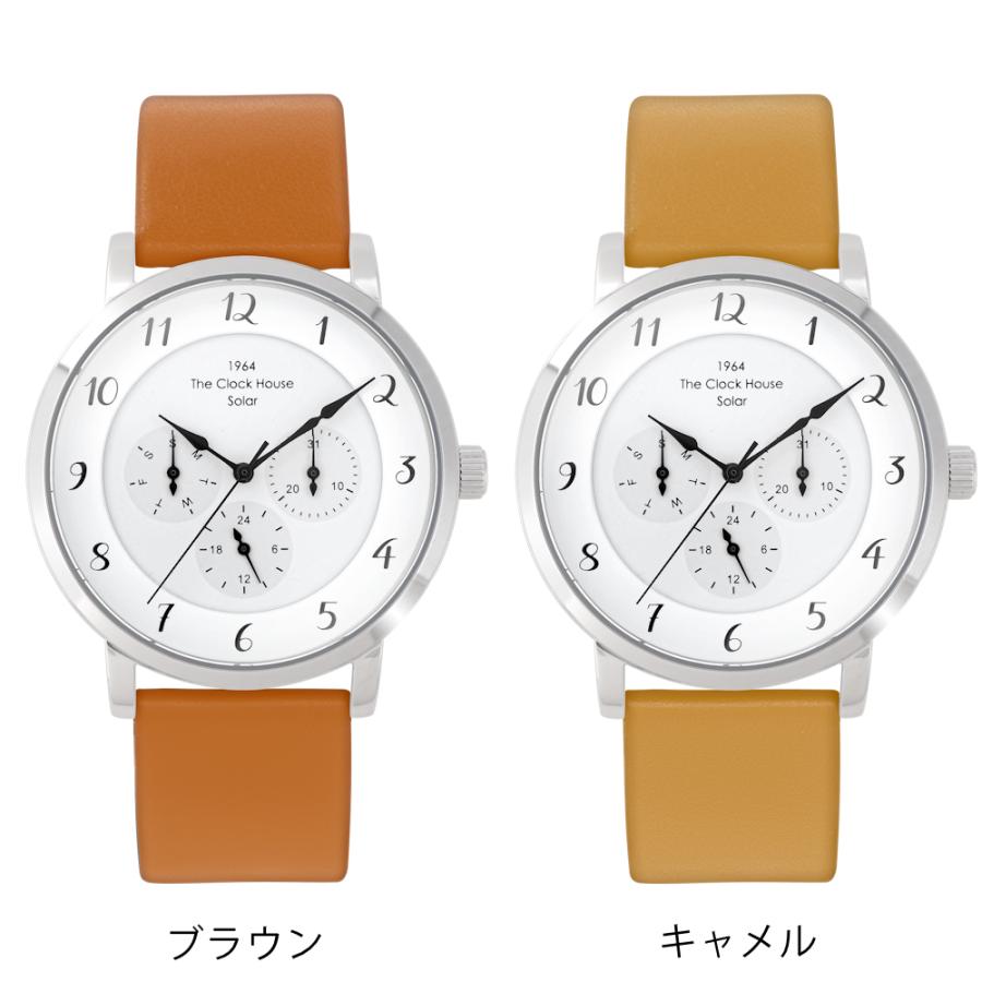 ザ・クロックハウス カスタマイズウォッチ フレンチカジュアル MCA1005-WH1 メンズ 腕時計 ソーラー 革ベルト ホワイト マルチカレンダー | THE CLOCK HOUSE | 07