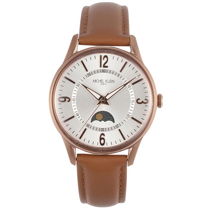 Michel Klein ミッシェルクラン サン ムーン Mk Wh1 レディース 腕時計 クオーツ 電池式 ホワイト ブラウン 革ベルト Lb21 ザ クロックハウスpaypayモール店 通販 Paypayモール