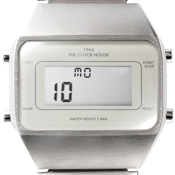 ザ・クロックハウス タウンカジュアル メタル デジタル ユニセックス 腕時計 オクタゴン グレー シルバー レトロモダン 防水 MTC7001-GY1A | THE CLOCK HOUSE | 09