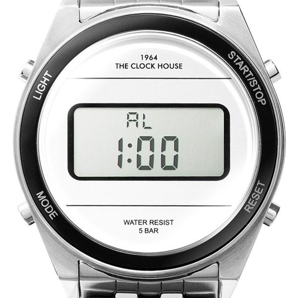 ザ・クロックハウス タウンカジュアル メタル デジタル ユニセックス 腕時計 ラウンド ホワイト シルバー レトロモダン 防水 MTC7002-WH1A | THE CLOCK HOUSE | 07