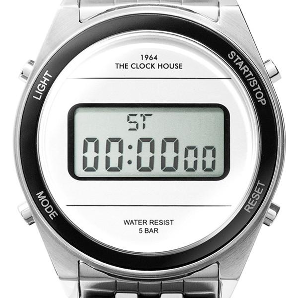 ザ・クロックハウス タウンカジュアル メタル デジタル ユニセックス 腕時計 ラウンド ホワイト シルバー レトロモダン 防水 MTC7002-WH1A | THE CLOCK HOUSE | 08
