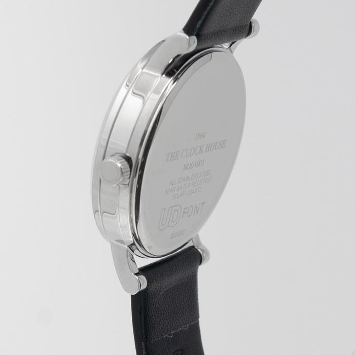 ザ・クロックハウス ユーディー MUD1001-BK1B ユニバーサルデザイン メンズ 腕時計 ソーラー 黒レザー ブラック UD｜theclockhouse｜03