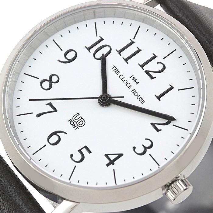 ザ・クロックハウス MUD5001-WH1B ユニバーサルデザイン メンズ 腕時計 クオーツ 黒レザー ホワイト ユーディー ユニセックス｜theclockhouse｜04