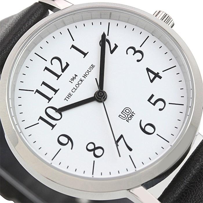 ザ・クロックハウス MUD5001-WH1B ユニバーサルデザイン メンズ 腕時計 クオーツ 黒レザー ホワイト ユーディー ユニセックス | THE CLOCK HOUSE | 06