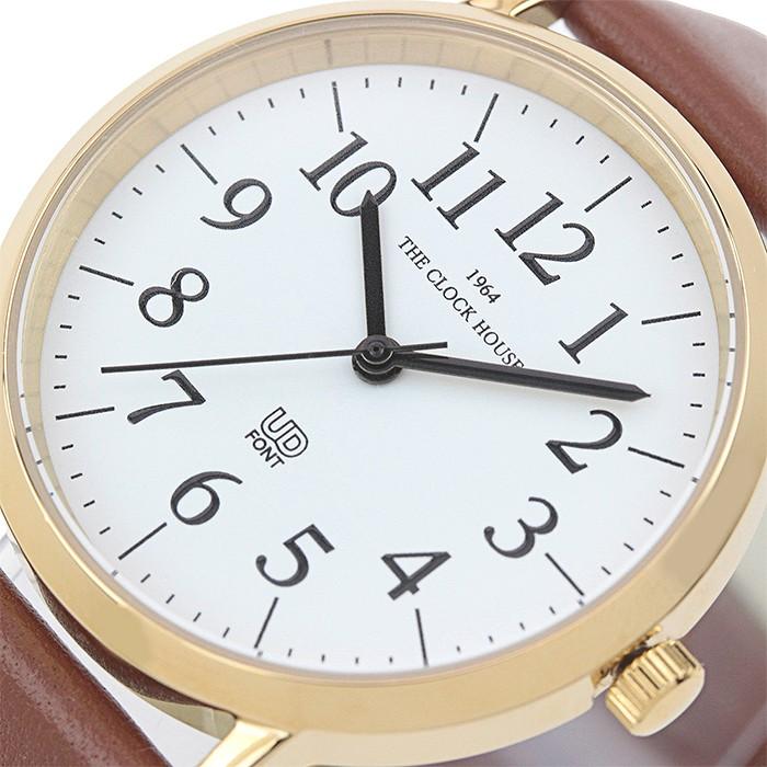 ザ・クロックハウス MUD5001-WH2B ユニバーサルデザイン メンズ 腕時計 クオーツ 茶レザー ホワイト ユーディー ユニセックス | THE CLOCK HOUSE | 03