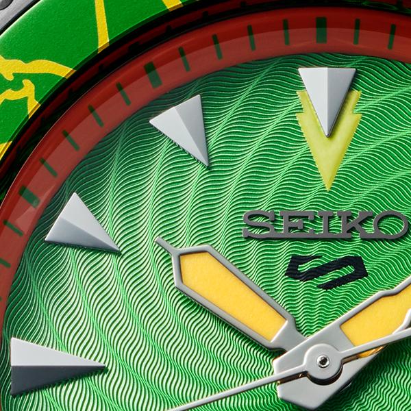 セイコー 5スポーツ ストリートファイターV コラボ 限定 ブランカ SBSA083 メンズ 腕時計 メカニカル ナイロンバンド 日本製 STREET FIGHTER Vの画像