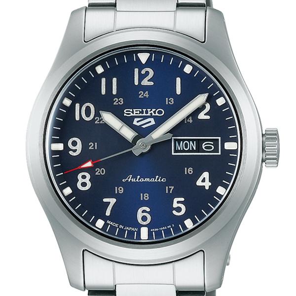 【美品】セイコー５自動巻き 腕時計 青文字盤 Seiko 5 セイコー5 海外モデル 逆輸入 SEIKO5 メンズ 自動巻き 腕時計