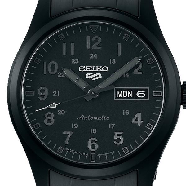 SEIKO5セイコーファイブSBSA165ステルスブラック手巻きハック付き自動