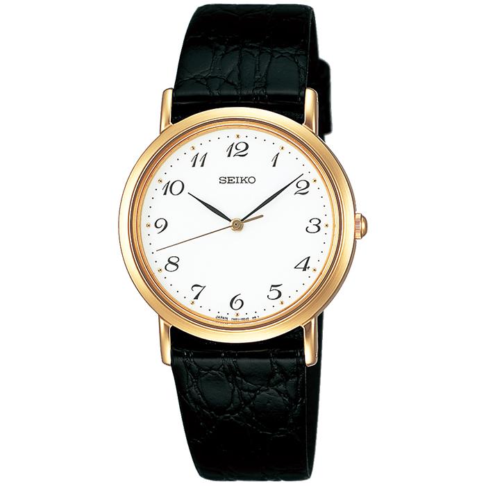SEIKO 時計 SCDP030 ゴールド 黒レザー 未使用品 SEIKO SELECTION セイコー セレクション スピリット ペア