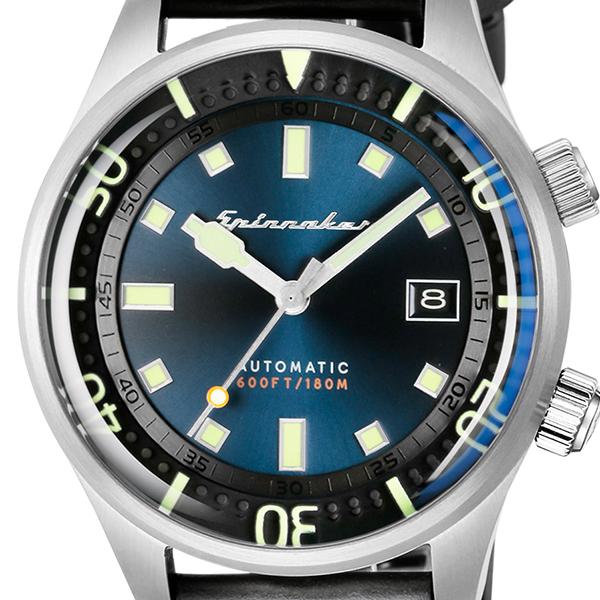 SPINNAKER スピニカー BRADNER ブラッドナー SP-5062-03 メンズ 腕時計 メカニカル 自動巻 革ベルト ブルーの画像