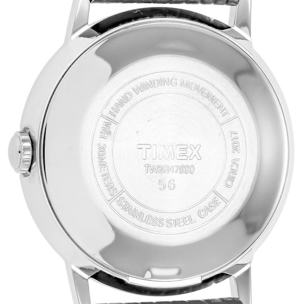 TIMEX タイメックス Marlin マーリン 復刻モデル TW2R47900 メンズ レディース 腕時計 手巻き シルバーダイヤル ブラック 革ベルト｜theclockhouse｜06