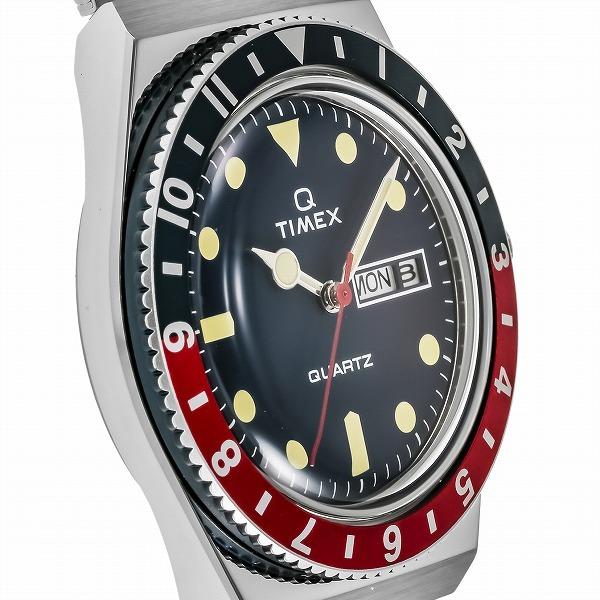 TIMEX タイメックス Q TIMEX 復刻モデル TW2T80700 メンズ 腕時計 クオーツ 電池式 メタルバンド デイデイト ネイビー シルバー 雑誌掲載｜theclockhouse｜04
