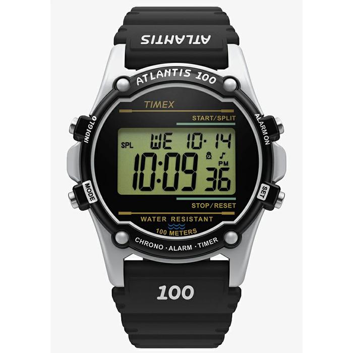 TIMEX タイメックス ATLANTIS アトランティス 100 TW2U31000 メンズ 腕時計 デジタル 電池式 レジン ブラック｜theclockhouse｜02