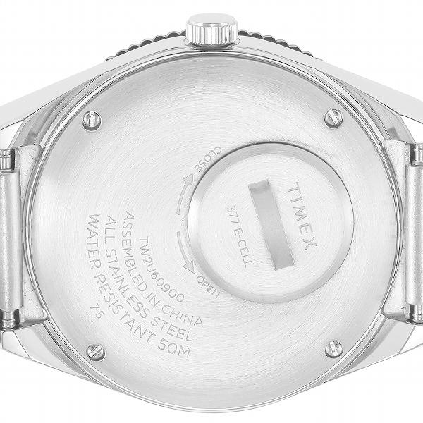 TIMEX タイメックス Q TIMEX 復刻モデル TW2U60900 メンズ 腕時計 クオーツ 電池式 メタルバンド デイデイト ブラック シルバーの画像