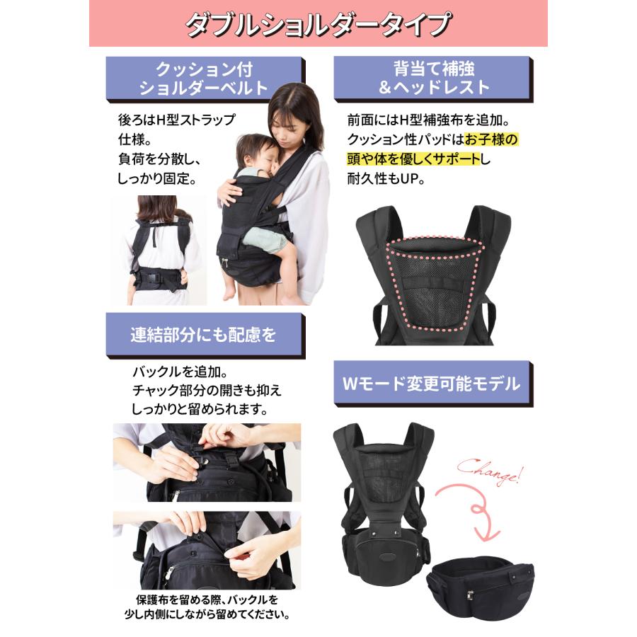 Lauce 抱っこ紐 ヒップシート 抱っこひも 【保育士&小児科医W推奨