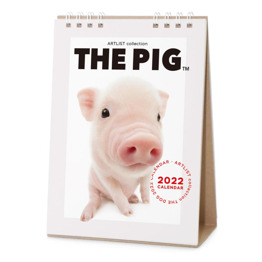 美しい 誕生日 お祝い THE PIG 2022年 カレンダー 卓上サイズ
