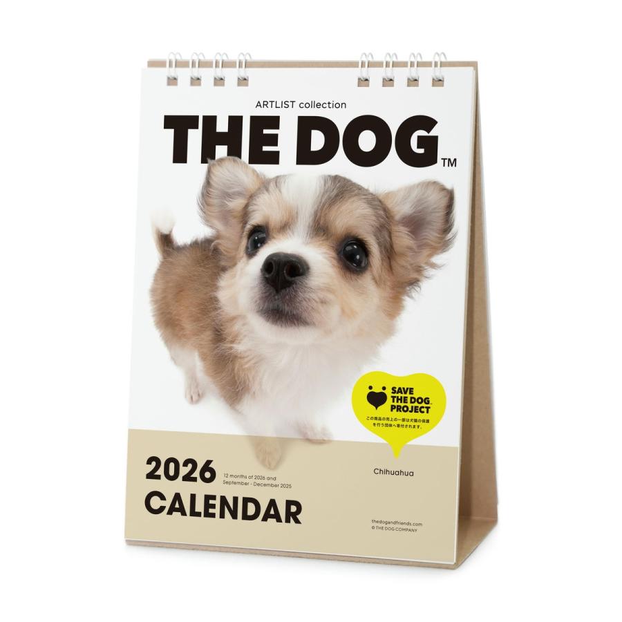 THE DOG 2026年 卓上カレンダー（チワワ) : THE DOG STORE Yahoo!店