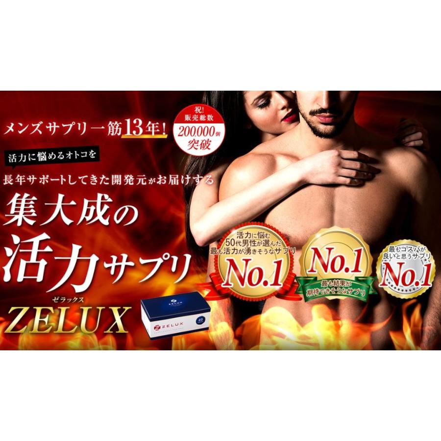 男性サプリメント「ZELUX（ゼラックス）」3箱セット（90日分