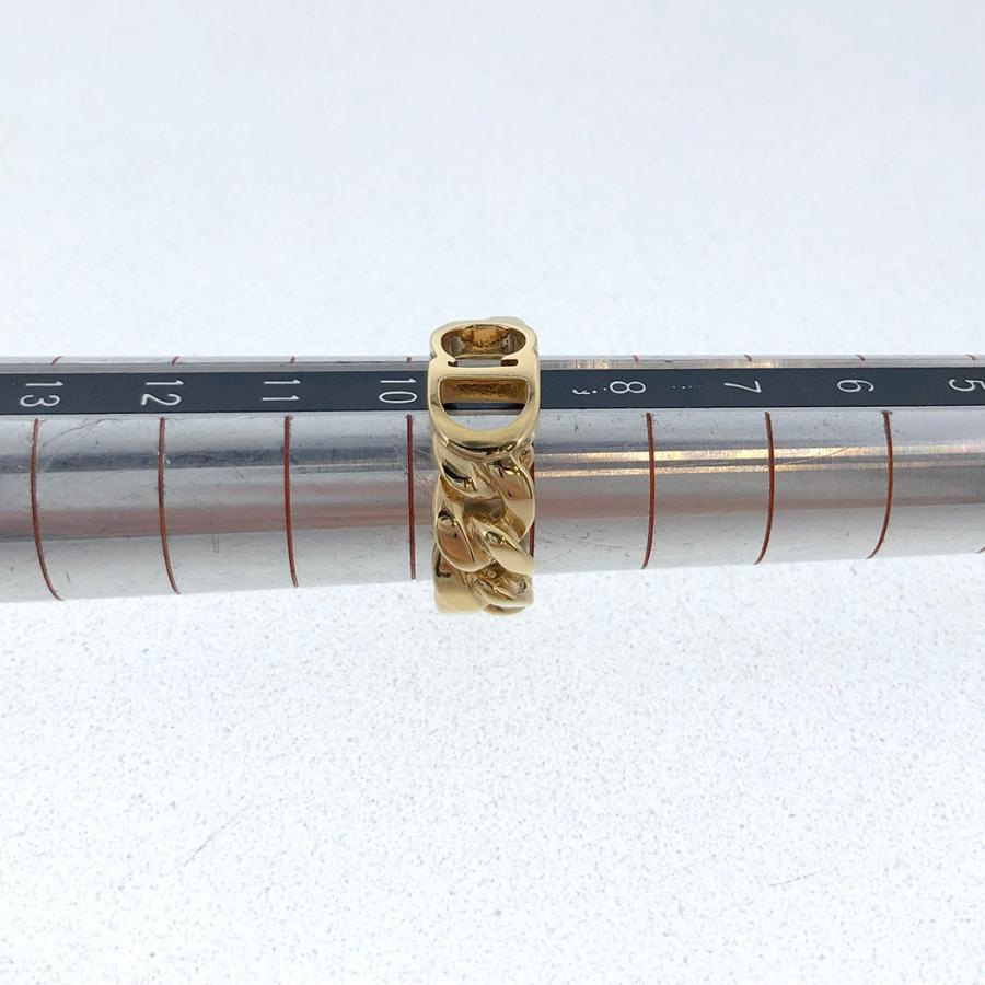 クリスチャンディオール CD ロゴ モチーフ リング ＃9 9号 チェーン