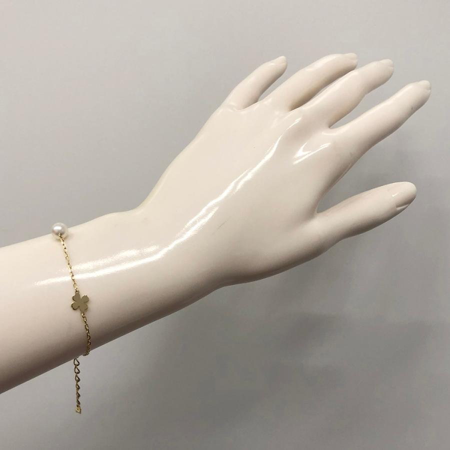 MIKIMOTO ミキモト パールブレスレット クローバー K18 750 YG MIKIMOTO ミキモト パールブレスレット クローバー K18 750 YG