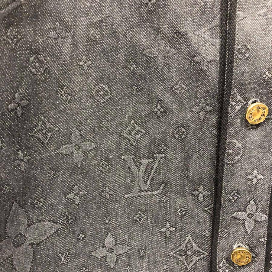 LOUIS VUITTON ルイヴィトン ベースボールシャツ エンボス LOUIS VUITTON ルイヴィトン ベースボールシャツ エンボス