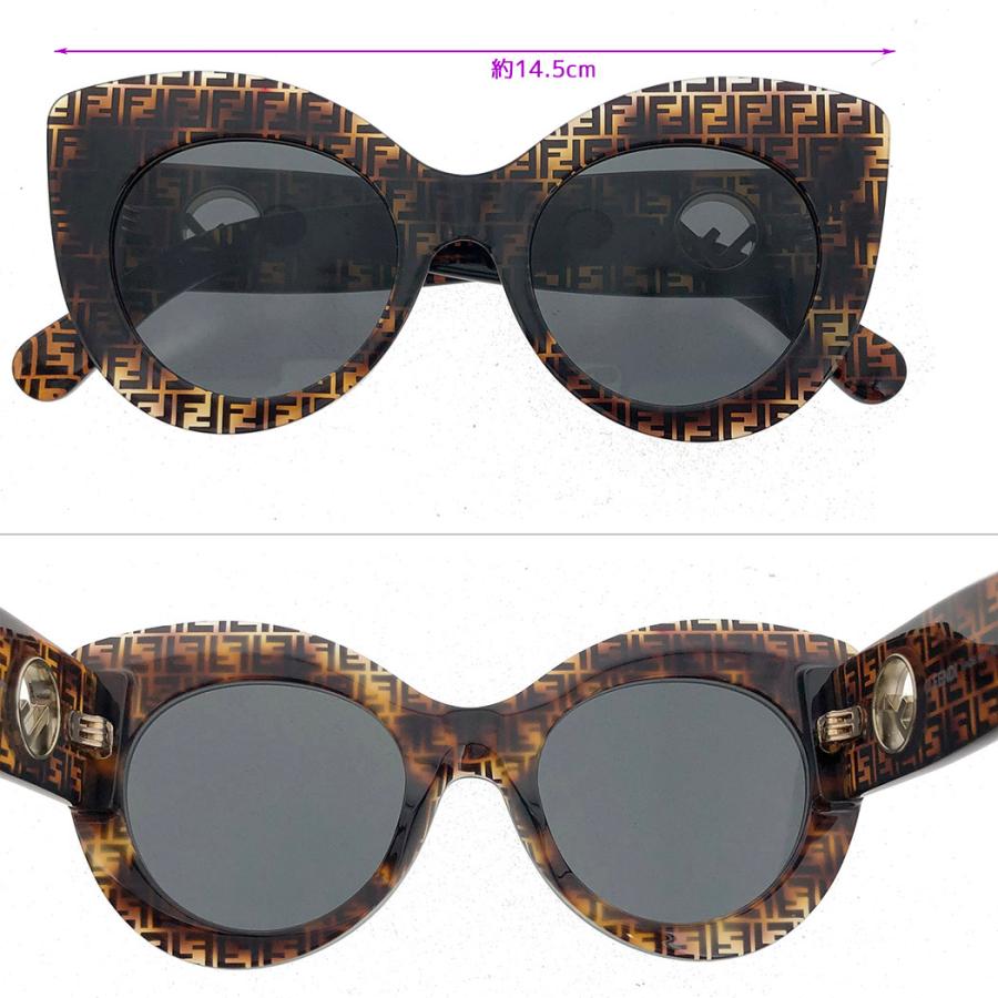 フェンディ サングラス FF0306/S べっこう柄 ズッカ FENDI メガネ 眼鏡 アイウェア◆中古｜thegoldshopping｜04