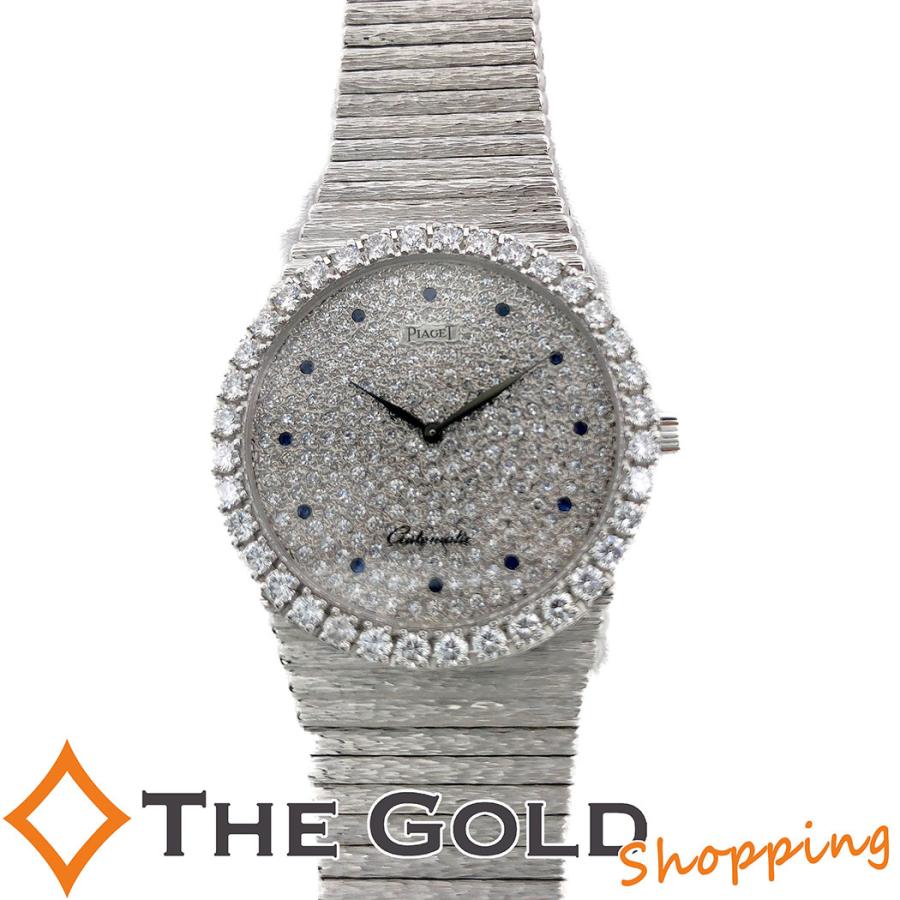 ピアジェ トラディション メーカーoh済 金無垢 サファイヤ ダイヤモンド 750 K18 Wg ホワイトゴールド ドレスウォッチ C516 Piaget 腕時計 メンズ 中古 Snt The Gold ショッピング ヤフー店 通販 Yahoo ショッピング