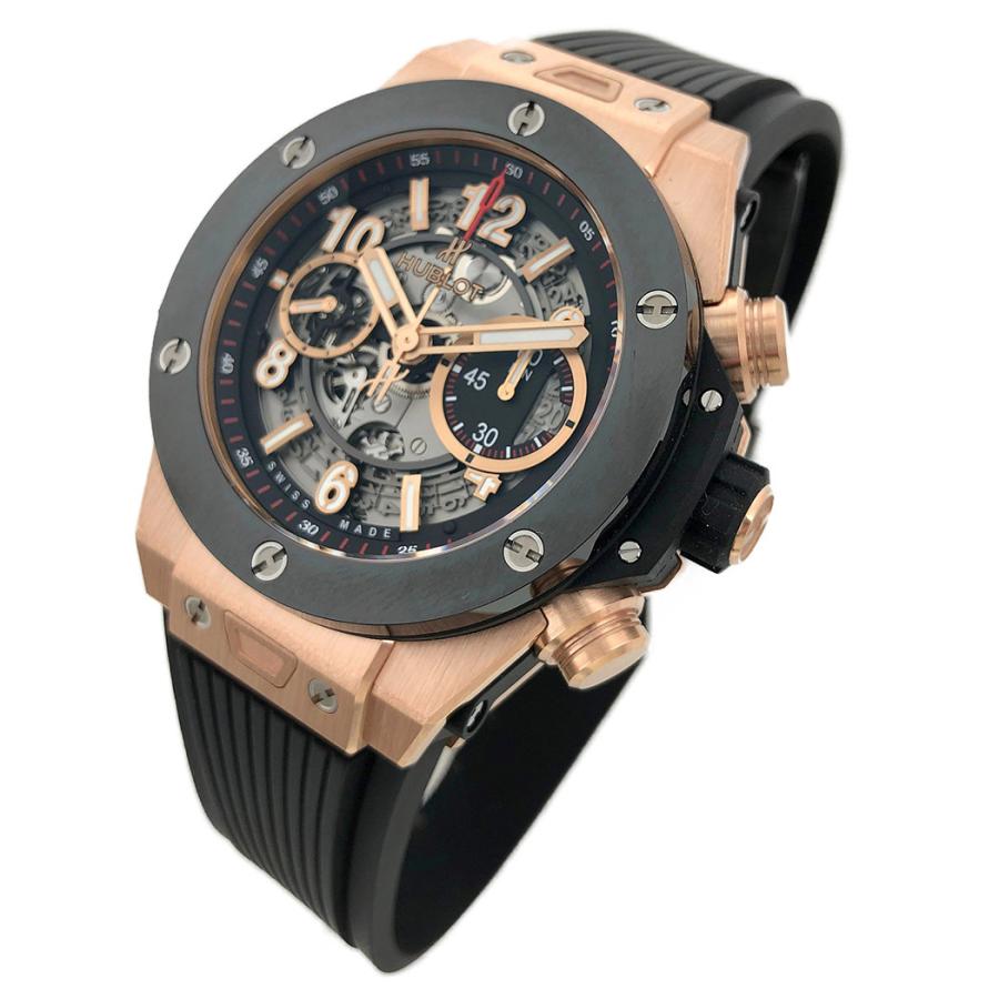 ウブロ HUBLOT ビッグバン ウニコ キングゴールド 411.OM.1180.RX 国内 2021年2月 750 18K ラバー ビッグ・バン 411.OM.1180.RX 時計 腕時計 メンズ[男 中古｜thegoldshopping｜02