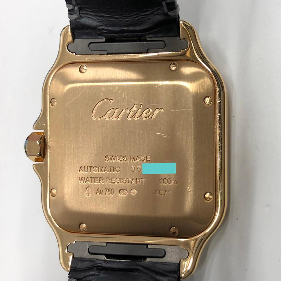 Cartier サントス ドゥ カルティエ LM 2020年8月 ローズゴールド K18