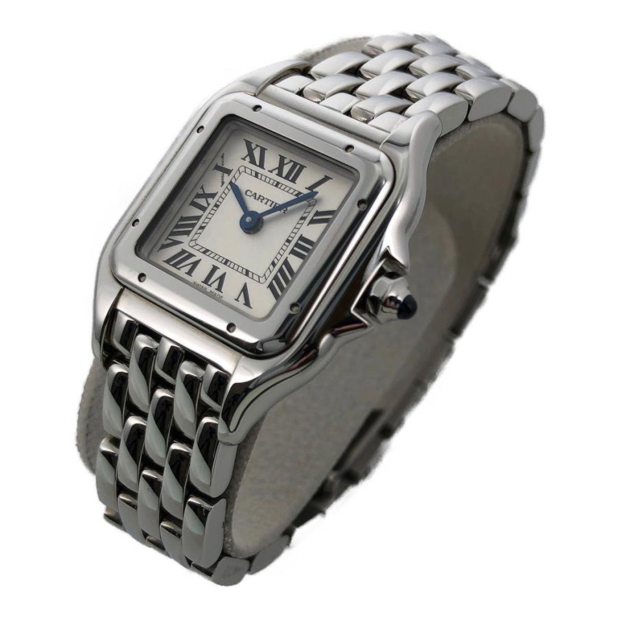 カルティエ パンテール ドゥ カルティエ SM WSPN0006 ステンレス クォーツ スクエア Cartier 腕時計 レディース ウォッチ女性用  中古