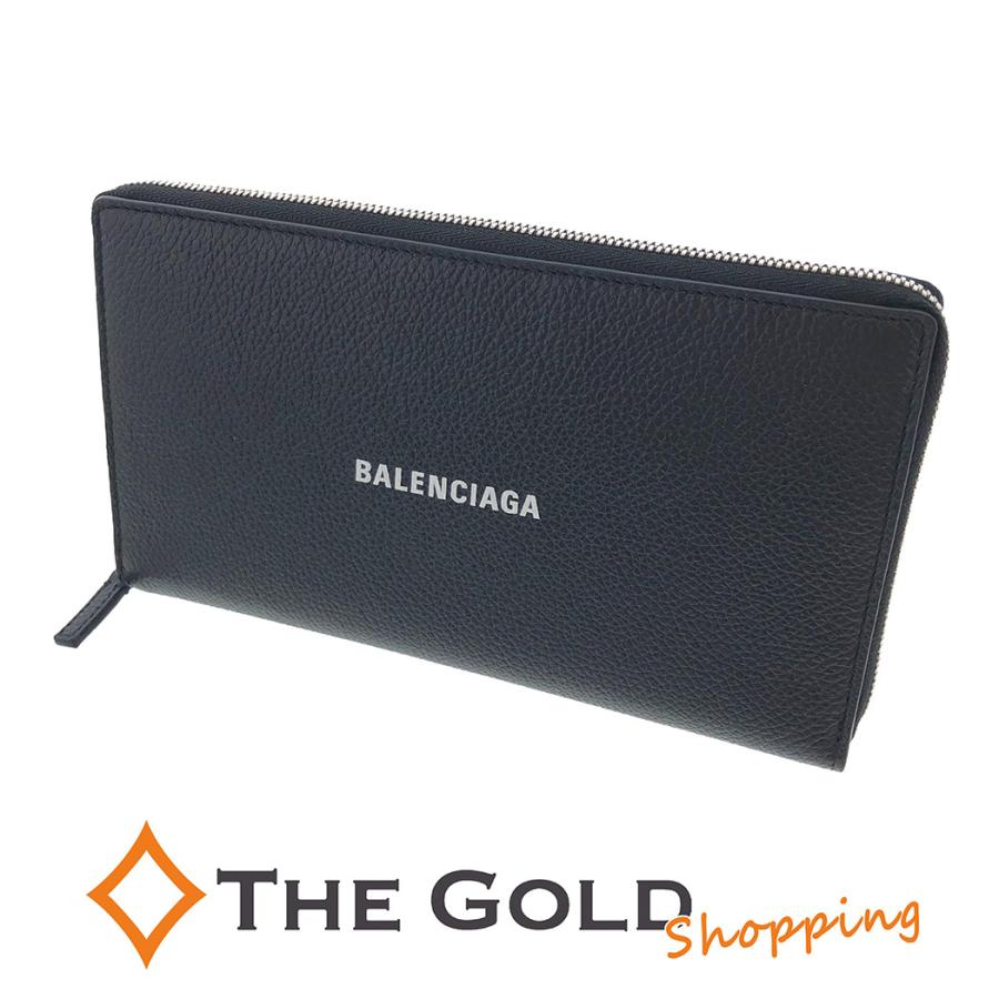 バレンシアガ ラウンドファスナーウォレット 655927 ラウンドファスナー ロング ウォレット ロゴ ブラック 黒 Balenciaga  長財布【中古】 :snt-05247:THE GOLD ショッピング ヤフー店 - 通販 - Yahoo!ショッピング
