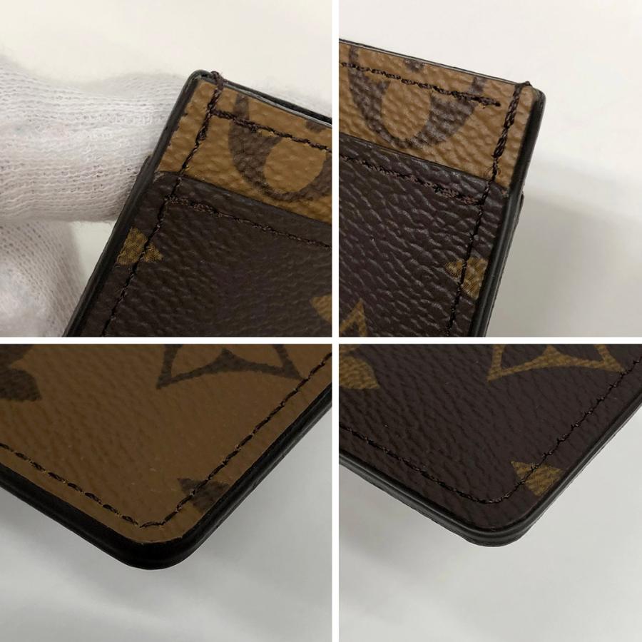 ルイヴィトン ポルト カルト サーンプル M69161 モノグラムリバース フラット スリム バイカラー パスケース LOUIS VUITTON 名刺入れ カードケース◆中古｜thegoldshopping｜10