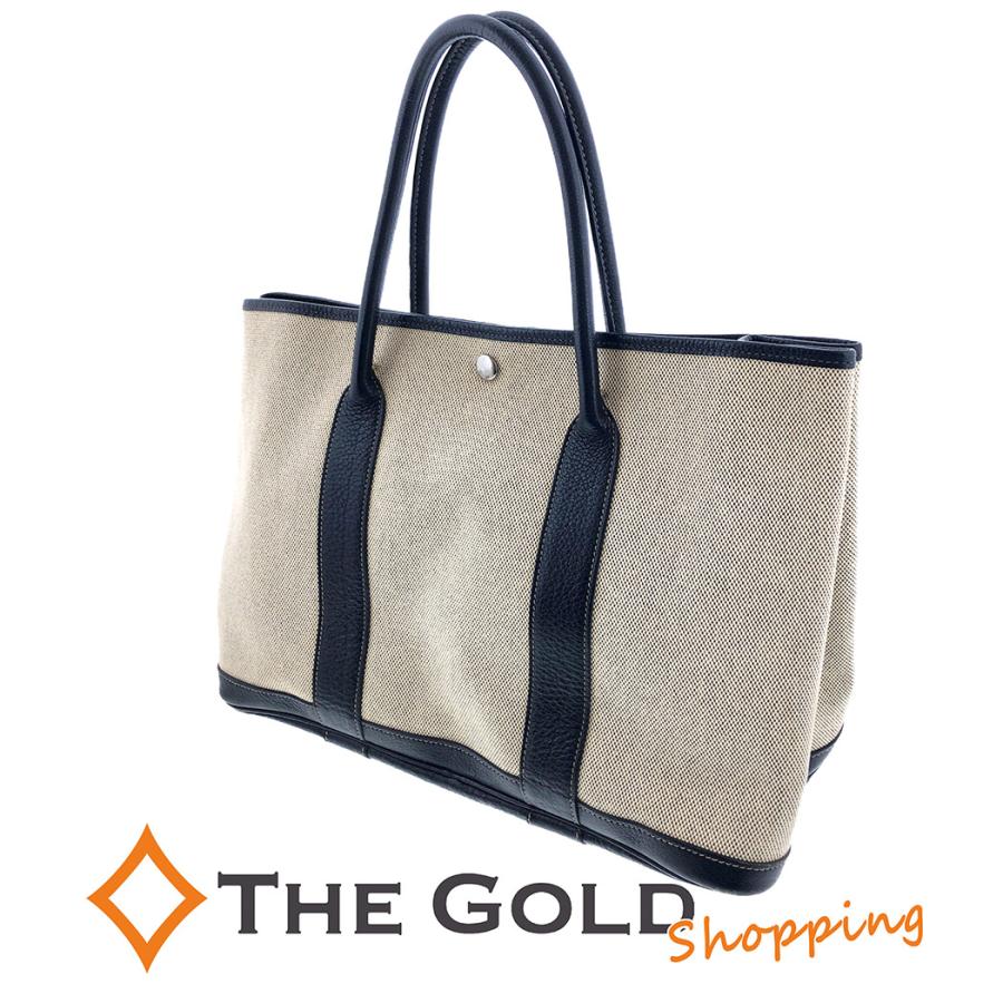 エルメス ガーデンパーティ PM トワルアッシュ ネゴンダ ベージュ  