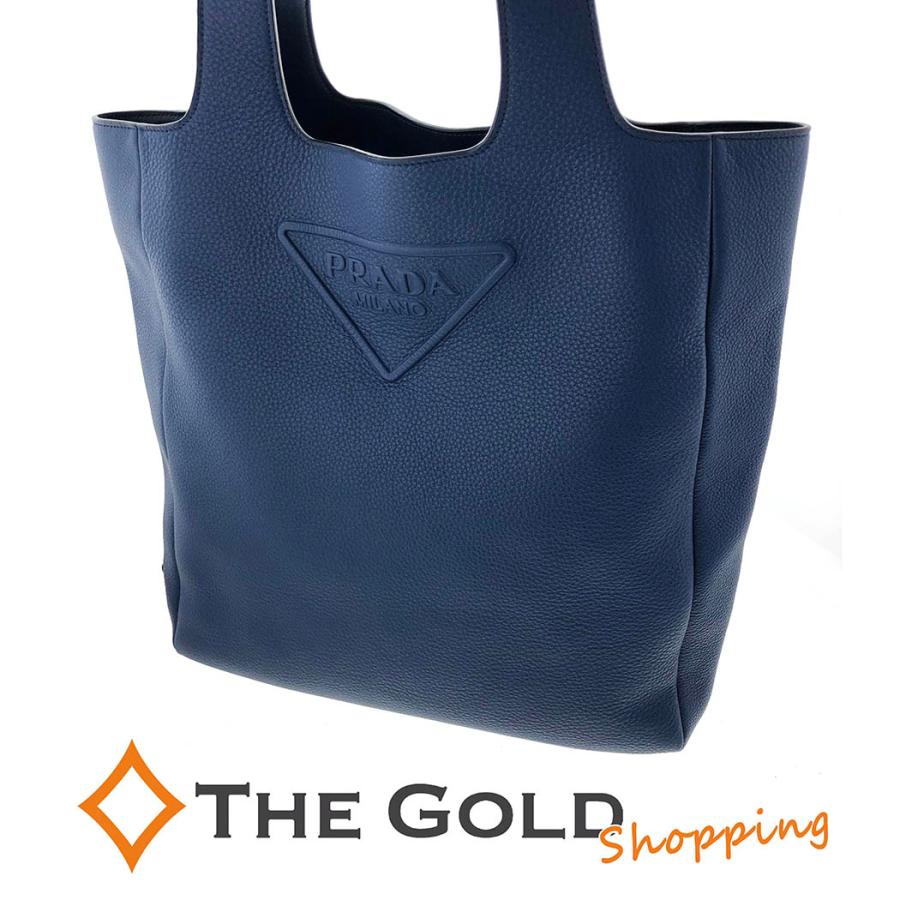 プラダ トートバッグ 2VG092 ヴィッテロ ダイノレザー ブルー 青  